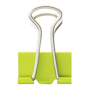 事務用品 クリップ ダブルクリップデスク (テーブル 机) ワークを効率化 オフィス 事務用 で活躍する便利なアイテム TANOSEE ダブルクリップ 小 口幅19mm ライトグリーン 1箱（10個）