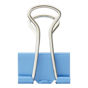 事務用品 クリップ ダブルクリップオフィス 事務用 ユース ダブルクリップ ミニサイズ（まとめ） TANOSEE ダブルクリップ 小型 クリップ幅19mm ライトブルー 1箱（10個） 【×60セット