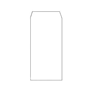 ノート・ふせん・紙製品 封筒 ホワイト封筒再生紙製のホワイト封筒、ピース R40、長3サイズ、80g／m2の厚み、〒枠なしデザイン 使いやすくて便利なホワイト封筒、1パック（100枚）×10セットでお