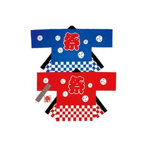 タカ印 祭袢天 市松 赤 大人M 大人の華やかさを纏う、市松模様の祭袢天 鮮やかな赤が心を躍らせる 洗練された大人Mサイズで、上品な装い