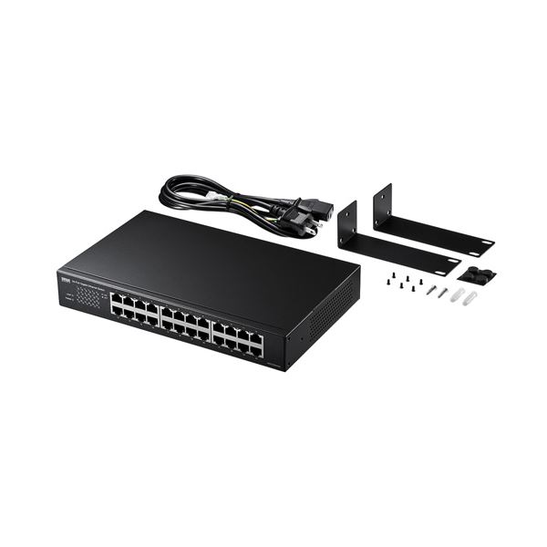 Giga対応スイッチングハブ(16ポート、ループ検知機能付き)高速通信に対応した16ポートのスイッチングハブと、信頼性の高いループ検知機能を備えたGiga対応スイッチングハブ（24ポート）が、新たな進
