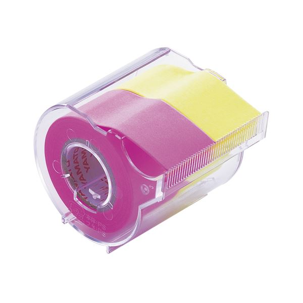 切って使うから、長さが自在。 貼って剥がせる、全面強粘着のメモテープ。自在な長さで切り取る ヤマトのメモックロールテープ（蛍光紙） ローズとレモンの香りで爽やかな使い心地 1個入り×5セットでお得 使