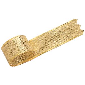 (まとめ) タカ印 グランドメタルリボン 12mm×20m 金 50-7300 1巻 【×10セット】 送料無料