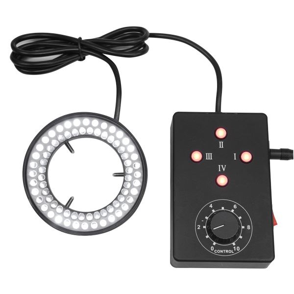 72個の白色LEDを使用した実体顕微鏡用のLEDリング照明光り輝く未来を拓く、革新的なLEDリングライト 照明 システム 白色LED72個を使用した実体顕微鏡用LEDリングライト 照明 、驚異的な4分