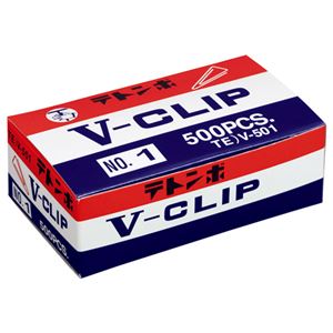 事務用品 クリップ ゼムクリップオフィス 事務用 ユース クリップ マルチクリップ （まとめ） ミツヤ テトンボ Vクリップ 大 29mm ゴールド V-501 1箱（約500本） 【×10セット】 