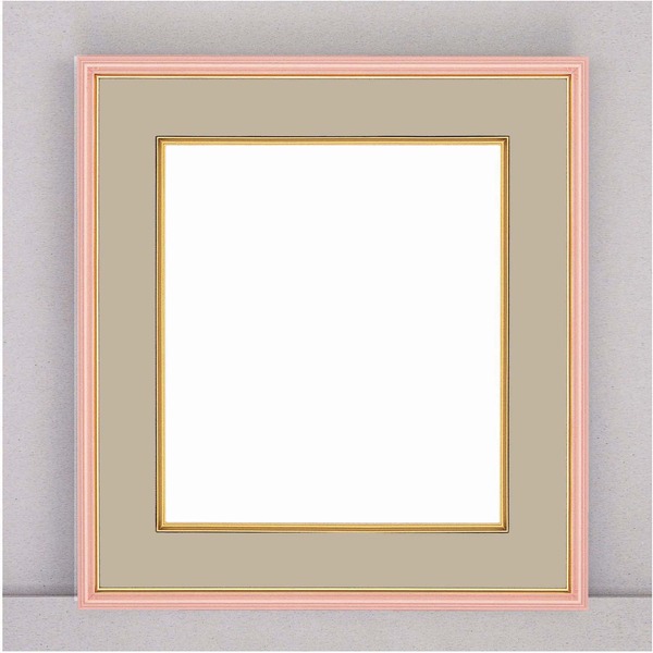 主に色紙絵用に。幅広く使いやすい色紙額色紙入れ額 幅広額 色紙絵額 サイン色紙額 がく がくぶち ふれーむ しきしがく しきしふれーむ華やかな薄桃色の細いフレームで彩る、美しいカラー色紙額 273×2