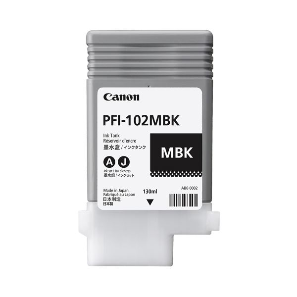 image PROGRAF用インクサプライプロ仕様の印刷に欠かせない 高品質なインクタンク PFI-102顔料マットブラック 130ml 驚きの持続力で鮮やかな仕上がりを実現 印象的な黒を追求するプロ
