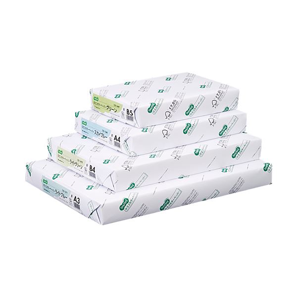 カラーペーパー天空の蒼、500枚の彩り エコなA5サイズのカラーペーパーが10冊セットで登場 青 (まとめ) TANOSEE αエコカラーペーパーII A5 スカイブルー 1冊（500枚） 【×10セ