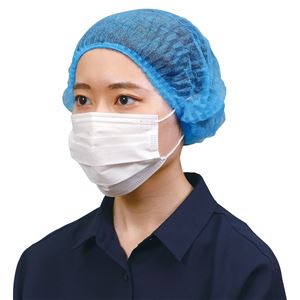 100枚入りの不織布製ヘッドキャップをまとめて5セット 頭をしっかり守る頼もしいアイテム （まとめ）不織布製ヘッドキャップ（100枚入）【×5セット】◇関連： ダイエット／健康／衛生用品／その他の衛生