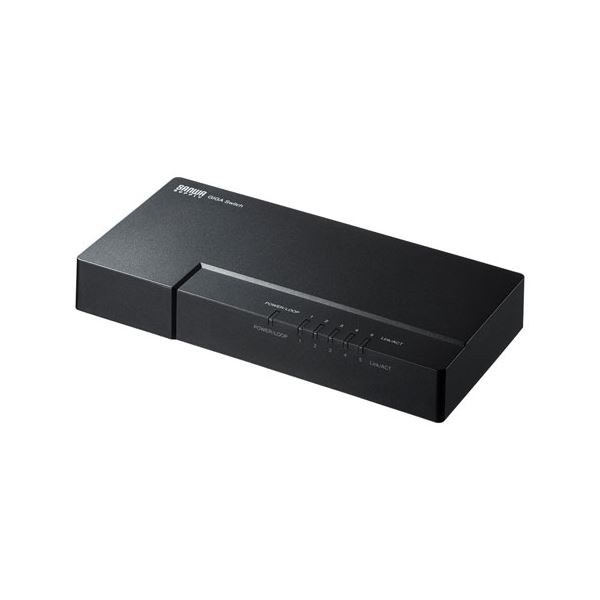電源を内蔵しマグネット付きでスチールデスク等に固定できる1000BASE-T対応のスイッチングハブ。金属 スチール デスク (テーブル 机) に固定できるマグネット付きギガビット対応スイッチングハブ 
