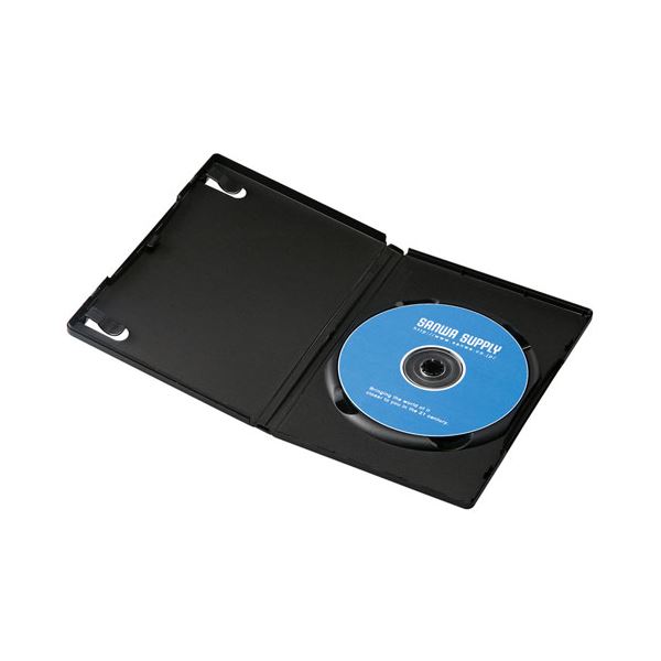 メディアを1枚収納できる一般的なセルDVDと同じ厚さ14mm1枚整理 収納 可能な一般的なDVDケースと同じ14mmの薄さ 30枚セットでお得なブラックカラー メディアを保護するのDVDトールケース 