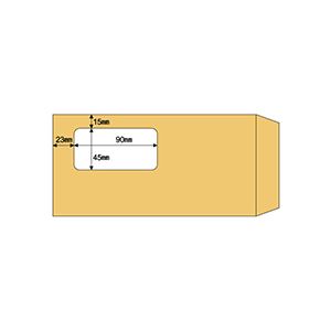 A4の3ツ折がぴったり入る長6窓付の封筒A4サイズの3つ折り用封筒にぴったり収まる、長6サイズの窓付き封筒 クラフト紙製で高い耐久性 頑丈 でありながら、上品な印象を与える 1箱には100枚入っており