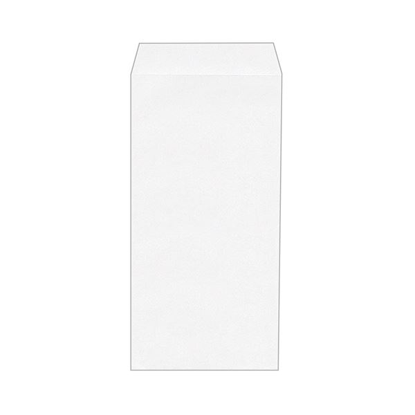 〒枠なし。透けないケント紙封筒(ホワイト)。透明な心を守る白い封筒 380g／m2の厚みで透けない 500枚入りで使いやすく経済的 心を込めた手紙や書類に最適 (まとめ) ハート 透けない封筒 ケント