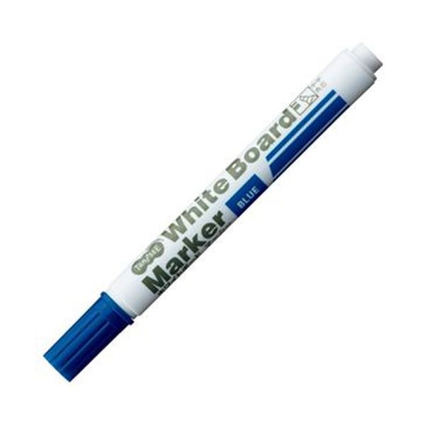 迷ったらコレ!迷わず選べる 最高のパートナー TANOSEE ホワイトボードマーカー中字 角芯 青 1セット（12本）【×20セット】 白 （まとめ）TANOSEE ホワイトボードマーカー中字 角芯 