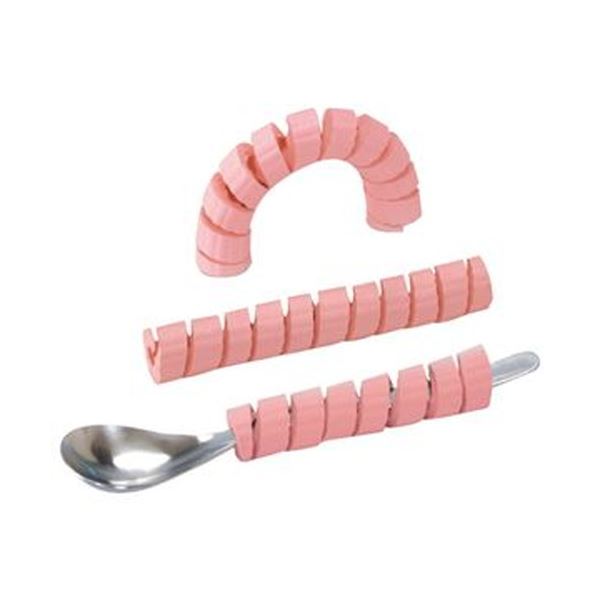 ふだん使っているものに巻き付けるだけ。ハサミで切って、長さ調節もできます。便利なくるくるグリップピンクHS-N15P、ハサミで調整可能な20個セットの便利グッズ 日常の手助けにお試しあれ （まとめ）台