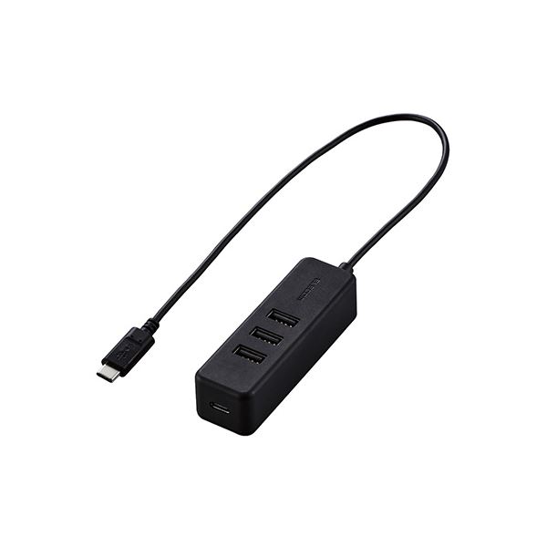 USB Type-Cポート搭載パソコンでUSB2.0対応デバイスが使える。USB-Aポートを3つ搭載し、パソコンに給電もできるPower Deliveryに対応したUSBハブ。USBの進化したUSB 