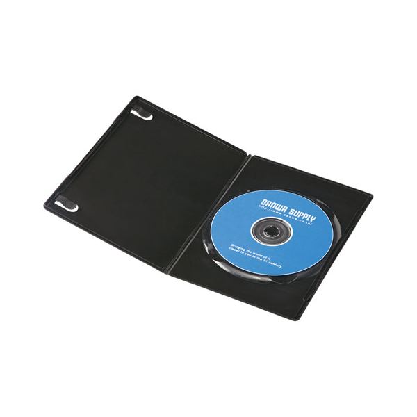 メディアを1枚収納できる一般的なセルDVDの半分の厚さ7mmスリムで整理 収納 力抜群 1枚整理 収納 可能な一般的なセルDVDの半分の薄さ7mmを持つ、30枚セットのブラックDVDケース 黒 スリム