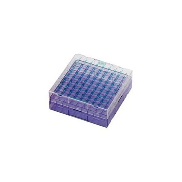 パープルフリーズボックス 138×138×53mm：冷凍庫の魔法使いが贈る、氷の宝石 ジュエリー 箱 色彩溢れる冷凍ラックで、お料理のアイデアが広がる 冷凍の世界を彩る、紫の魅力 【×5セット】 （ま
