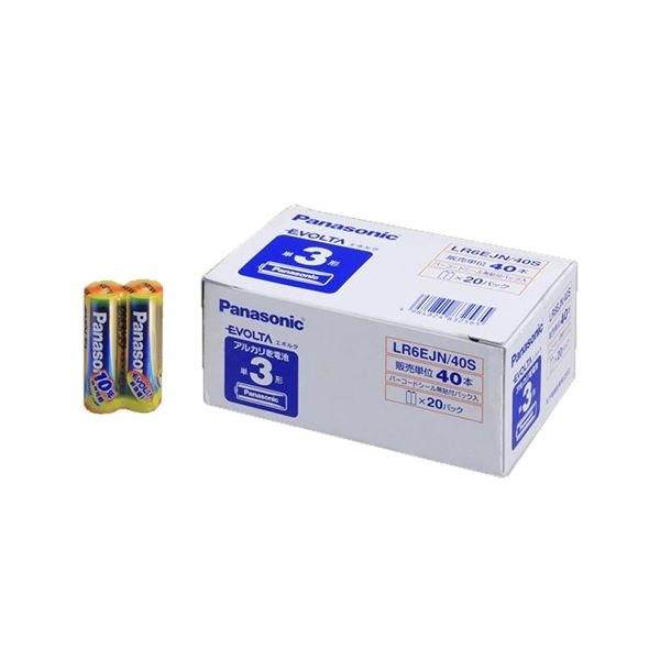 電池 アルカリ乾電池パワフルなエネルギーを放つ 持続力抜群のアルカリ乾電池、最新技術の進化形 単3形40本入り3箱セット (まとめ）パナソニック アルカリ乾電池 EVOLTA 単3形 LR6EJN/4