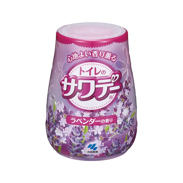 心地よい香りが薫るトイレの芳香消臭剤。小林製薬のサワデーがお届けする、ラベンダーの香りのトイレ消臭剤 心地よく包み込む140gの贅沢な容量で、快適なトイレタイムを演出します （まとめ）小林製薬 サワデ