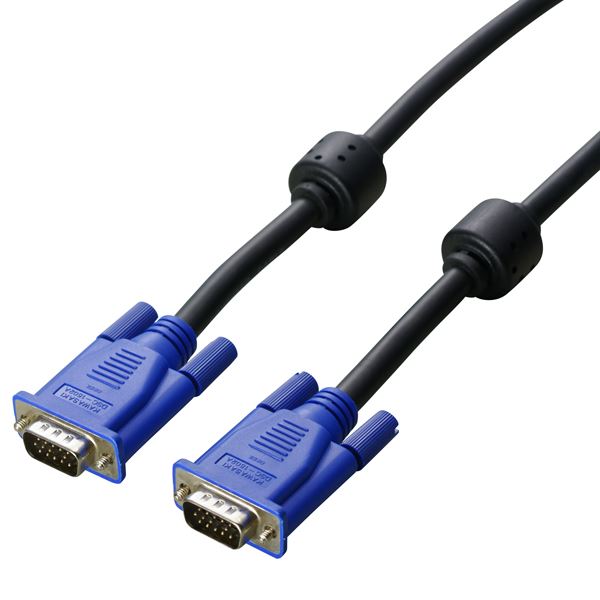 ブラックカラーの1.8m長のEIZO CRTモニターケーブル 配線 、映像の鮮明さと信号の安定性で、あなたの視覚体験を次のレベルへと引き上げます 黒 EIZO CRTモニターケーブル 配線 （1.8m