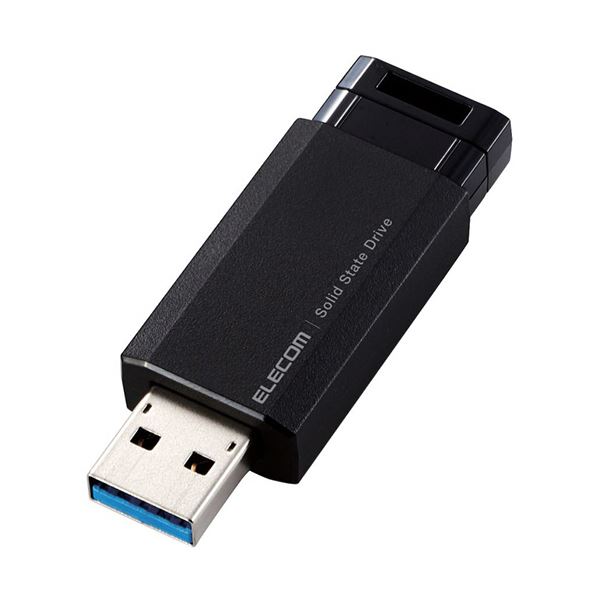 高速データ転送を実現するUSB3.2(Gen2)対応外付けポータブルSSDUSB3.2(Gen2)対応の500GBポータブルSSD スタイリッシュなブラックデザインで持ち運び便利 データの安全 安心 