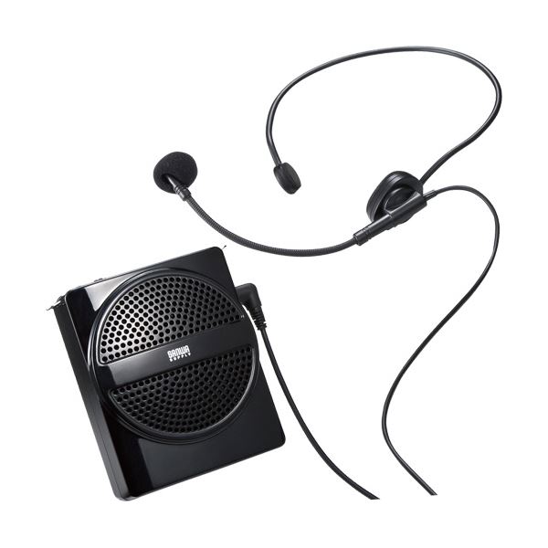 両手が自由に使える！ハンズフリー拡声器。自由な両手で広がる音の世界 ハンズフリー拡声スピーカー MM-SPAMP2 ハンズフリー拡声器スピーカー MM-SPAMP2 1台◇関連： AV／デジモノ／AV