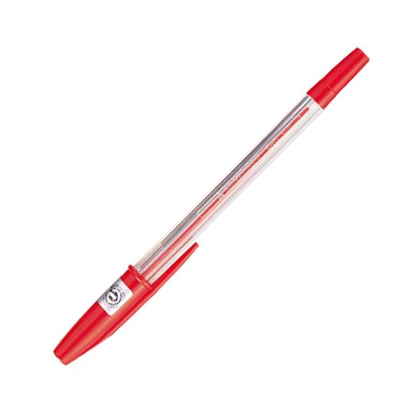 筆記具 油性ボールペン キャップ式書き味抜群 0.7mmの赤い油性ボールペン、キャップ式で使いやすい 業務用パックでお得 三菱鉛筆のリサイクルボールペンが10本入ったセット 仕事や学校での書き物に最適