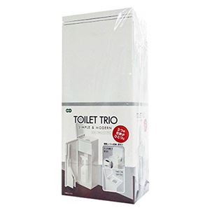 トイレ掃除道具を1つに纏める！お手洗い用 掃除用具収納ケーストイレを一瞬でピカピカに 便利な整理 収納 ボックス付きトイレ掃除セット【6個セット】 白 【6個セット】 トイレ用 整理 収納 ボックス 