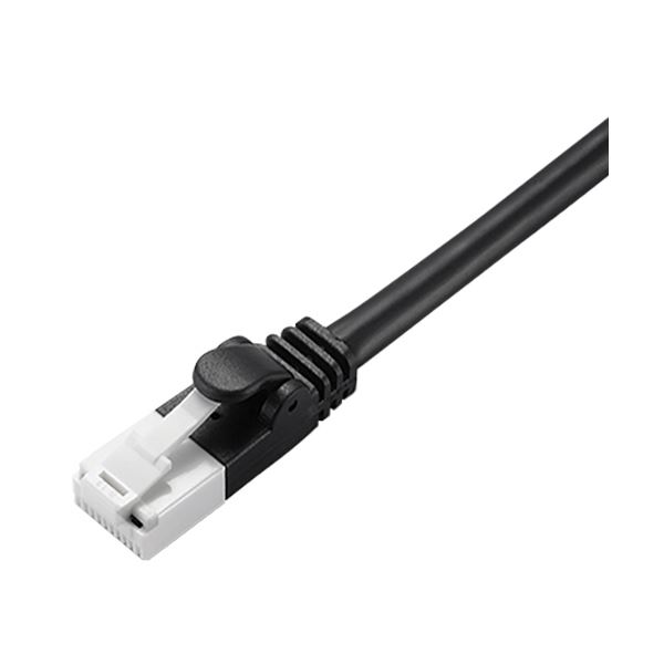 Cat6対応ツメ折れ防止LANケーブル断らない 折れない 進化したCat6対応LANケーブル 配線 ブラックの3mが30本セットでお得 黒 (まとめ) Cat6対応ツメ折れ防止LANケーブル 配線 ブ