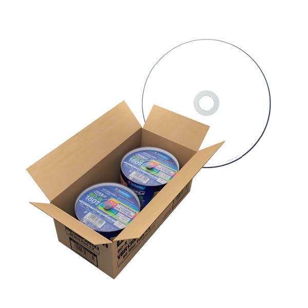 6倍速対応、デジタル放送録画用Blu-ray Disc。高速録画対応 デジタル放送用ブルーレイディスク 130分収録可能 ホワイトワイドプリンタブル仕様 スピンドルケース入り 1パックに50枚×2 合