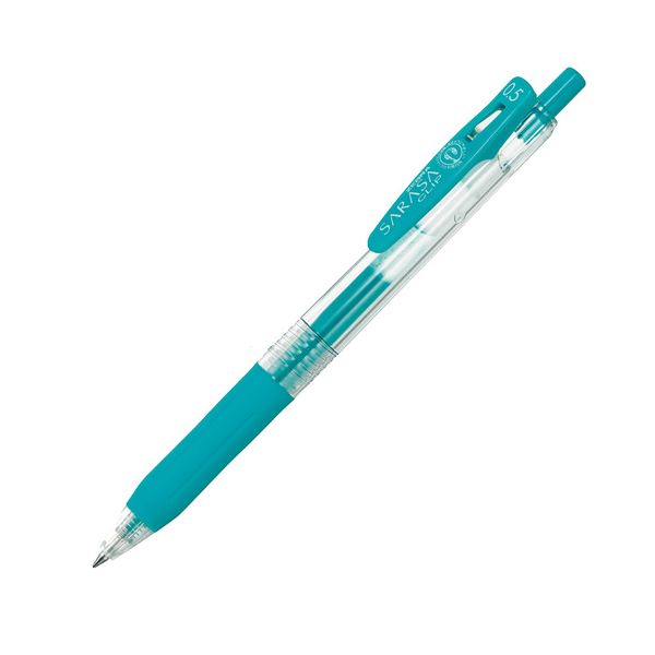 筆記具 ゲルインクボールペン ノック式0.5mmのサラサクリップが進化したノック式ゲルインクボールペン ブルーグリーンの鮮やかな色彩で魅了 使いやすさとスタイリッシュなデザインが融合した、ゼブラの最新