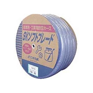 耐圧性と弾力性に優れた産業用ホースです。圧倒的な耐圧性と柔軟性を兼ね備えた、産業界の頼れるパートナー 進化したSKソフトブレードホース、サイズ32×41、10mのドラム巻きタイプ SB-3241D10