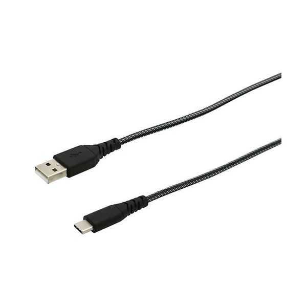Type-C、断線防止強化繊維使用最強のパワーケーブル 配線 驚異の耐久性を誇る、断線防止強化繊維採用の究極ストロングケーブル TYPEC 3A 2.0M BK WTCKS200K wantobe 究