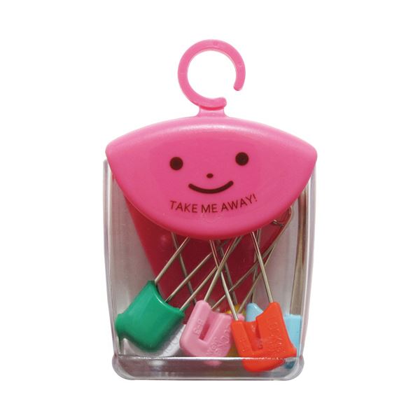 収納便利なスライド式で可愛くおしゃれなPOPカラーケース入。スライド式で整理 収納 も簡単 可愛くておしゃれなPOPカラーケースが入った、ミツヤのツレテッテ ロックピン54mm TM-80-1セット 