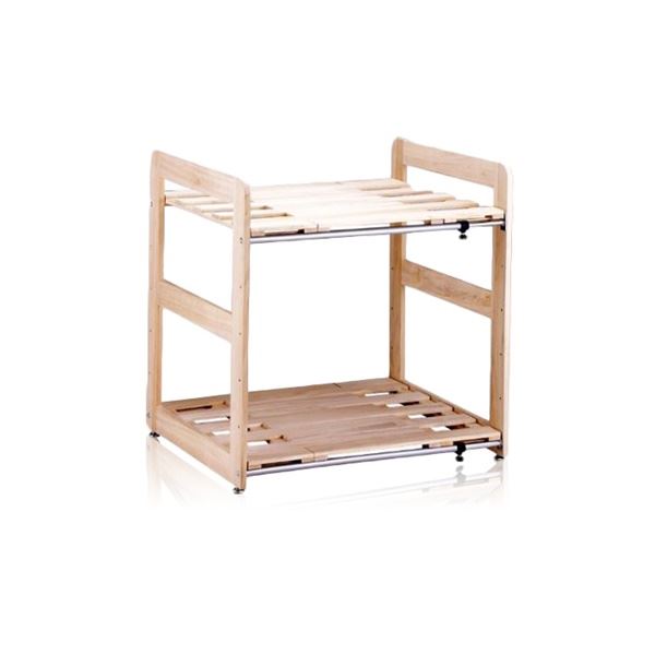布団・毛布等を押入に収納できる天然木製 ふとん収納 寝具収納すのこ 押入れ布団棚 天然木 ふとん収納用品 寝具収納 毛布 掛け布団 敷布団 高さ調整 通気性 生活用品 日用品整理 収納 上手な天然木 