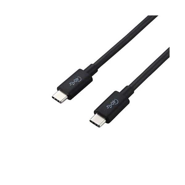 USB-IFの正規認証品のUSB4ケーブルです!USB4対応のC-Cタイプケーブル 配線 5個セット 高速転送40Gbps、PD対応で充電もスムーズ 0.8mの長さで使いやすく、シックなブラックカラー