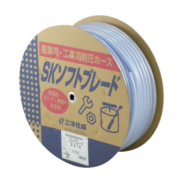 耐圧性と弾力性に優れた産業用ホースです。圧倒的な耐圧性と驚異的な弾力性を兼ね備えた、産業界の頼れるパートナー 進化したSKソフトブレードホースが、9×15サイズの50mドラム巻で登場 SB-915D5