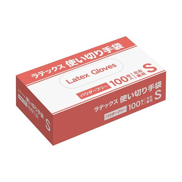食品衛生法適合 薄手 伸縮性が良く指先までぴったりフィット指先までピッタリ 食品衛生法適合の伸縮性抜群な薄手ラテックス手袋 パウダーフリーで衛生的 Sサイズ100枚入り×3セット (まとめ) ラテック
