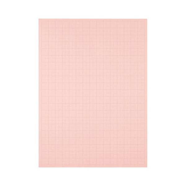 ノート・ふせん・紙製品 画用紙・模造紙・その他工作・装飾用品 模造紙ピンクの魅力溢れる大判模造紙 クリエイティブなアイデアを広げる788×1085mmのプルタイプ 50mm方眼で工作や装飾に最適 1ケ