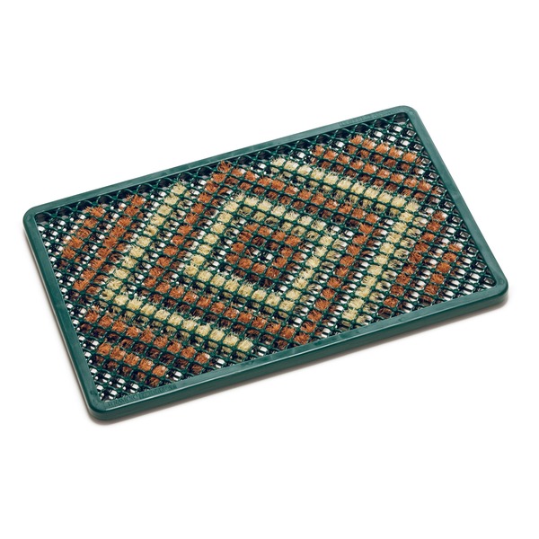 スタンダードタイプ 玄関用マット 入口マット ウェルカムマットエントランスマット 屋内マット 通路マット 出入口マット マット 砂落とし 泥落とし 玄関 エントランス 入口グリーンのダイヤモンドが輝く