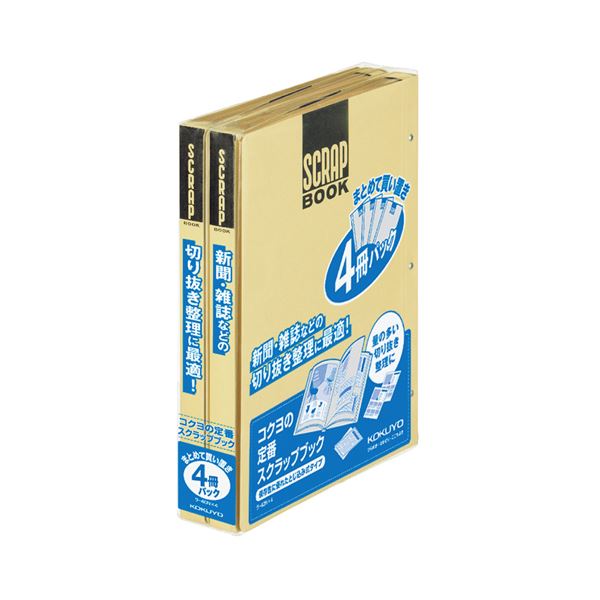 アルバム・名刺／整理用品 整理用品 スクラップブックアートの宝庫 驚きのスクラップブックD A4サイズで整理 収納 力抜群のクラフトアルバム 創造力を引き出す 【×10セット】 (まとめ) コクヨ ス