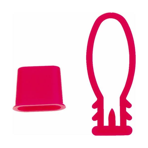 みかん用のネットの留め具として。みかんを守る 便利なネット留め具 赤い留め具でみかんネットをしっかり固定 1袋に10個入り 50セットでお得 みかん用ネット留め具の決定版 (まとめ) TRUSCO み