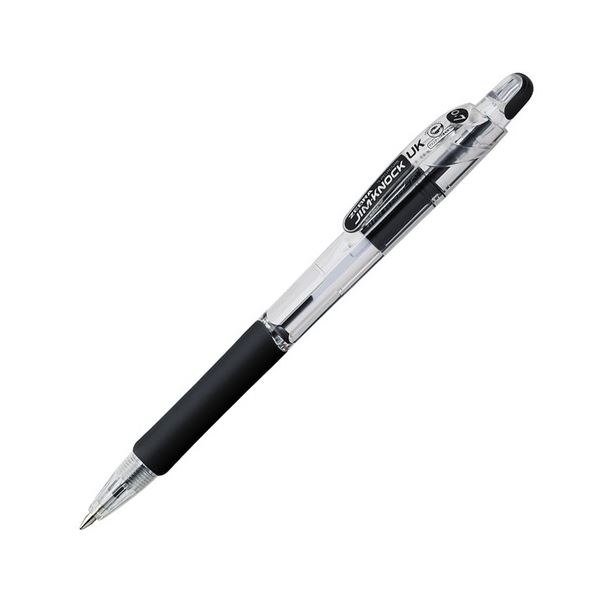筆記具 油性ボールペン ノック式書き味抜群のオイルベースボールペン、ゼブラのジムノックUK 0.7mmの太さで、黒インク10本セット 書きやすさと耐久性を兼ね備えた最高のパートナー 仕事や学校での使い