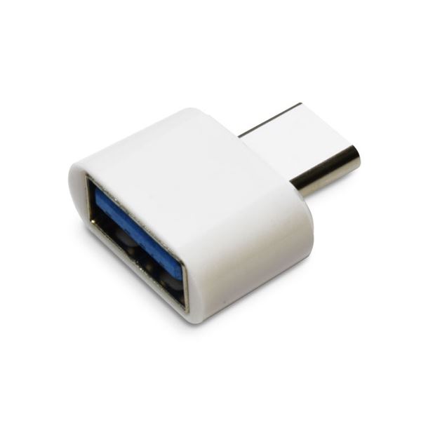 便利な5個セットのOTG USB（A）からUSB Type Cへの変換コネクター データ転送も充電もこれ一本でOK スマートフォンやタブレットの使い勝手をグレードアップさせる、信頼のテクノロジー 白 