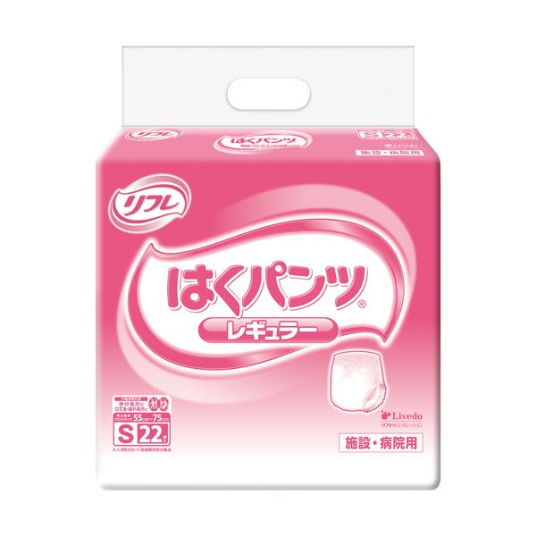 【パンツタイプ】長時間でも快適なはき心地。快適なはき心地を長時間キープ パンツタイプで自由自在な動きを実現 リフレッシュはくパンツ、レギュラーサイズ 1セットで88枚、22枚×4パック リブドゥコーポ