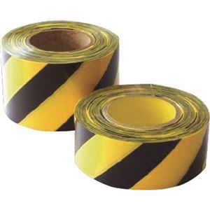 危険を警告する黄黒テープ、ニットウ エル日昌のトラモヨウ、60mm×50mの長さで、安心 安全 感を提供 DM6 1巻を5セットでお届けします (まとめ) ニットウ エル日昌 危険標示テープ トラモヨ