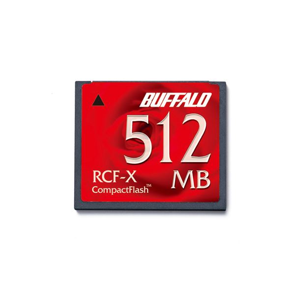 メモリーカード コンパクトフラッシュ高速データ転送 大容量 大型 メモリーカード コンパクトフラッシュ512MB 信頼のバッファロー製 RCF-X512MY 1枚で5倍楽しめる 使い勝手抜群 必須アイ
