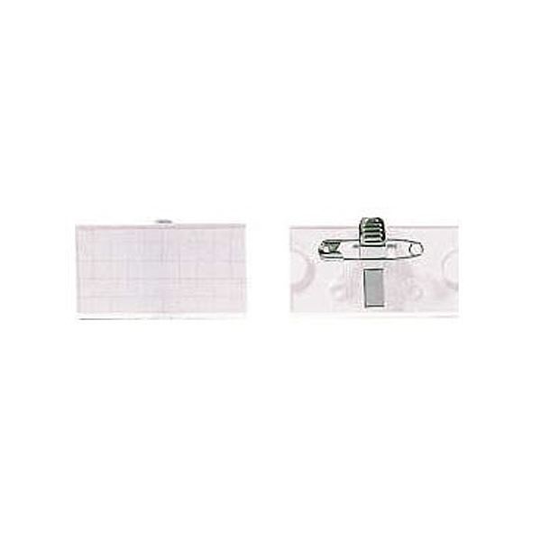 とめ具は、クリップと安全ピンの両用タイプ。便利な2WAY 名札クリップ＆ピンセットセット 10個入り×10セット (まとめ) ライオン事務器 U型名札クリップ・安全 安心 ピン付 U6-10P 1パッ