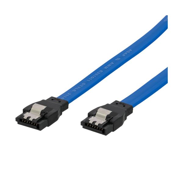 データ転送もスムーズな6Gbps対応。高速データ転送でストレスフリー 6Gbps対応のシリアルATA3.0ケーブル 配線 が進化 スムーズなデータ移行を実現 ブルーの30cmストレート-ストレートケー